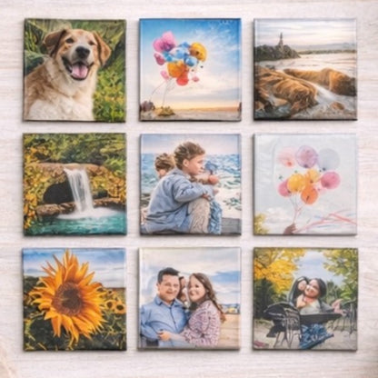 Custom photo Magnets (9 Pack)